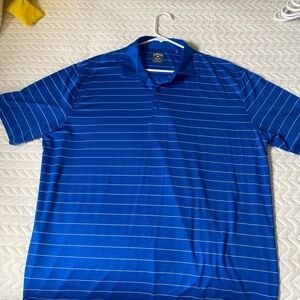 Callaway Royal Blue Striped Polo Shirt